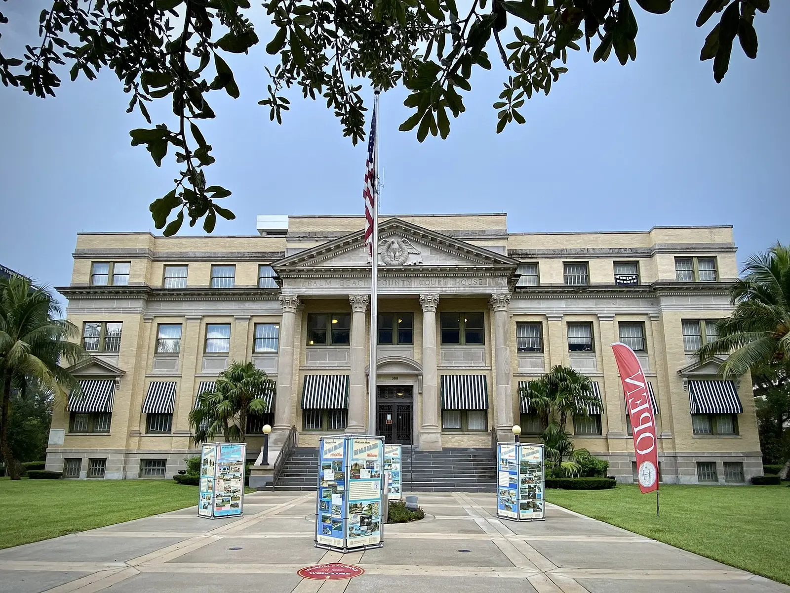 The restored 1916 Palm Beach County Courthouse in West Palm Beach, now the county history museum.