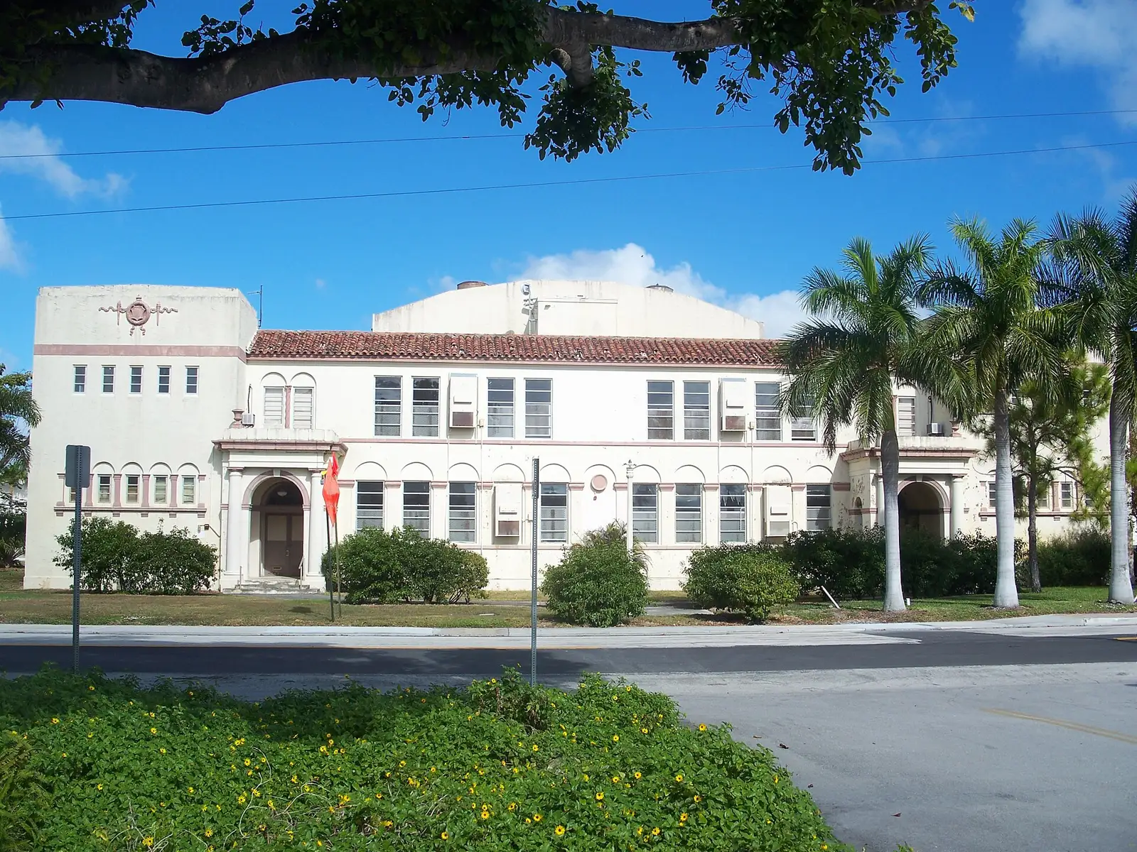 The historic Boynton School building on East Ocean Avenue, near the Taste of Boynton grounds at Centennial Park.
